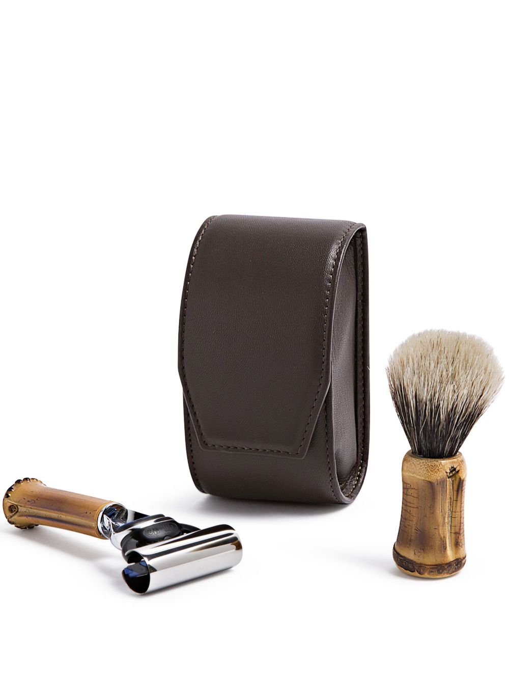 Lorenzi Milano toilet shaving set - 褐色