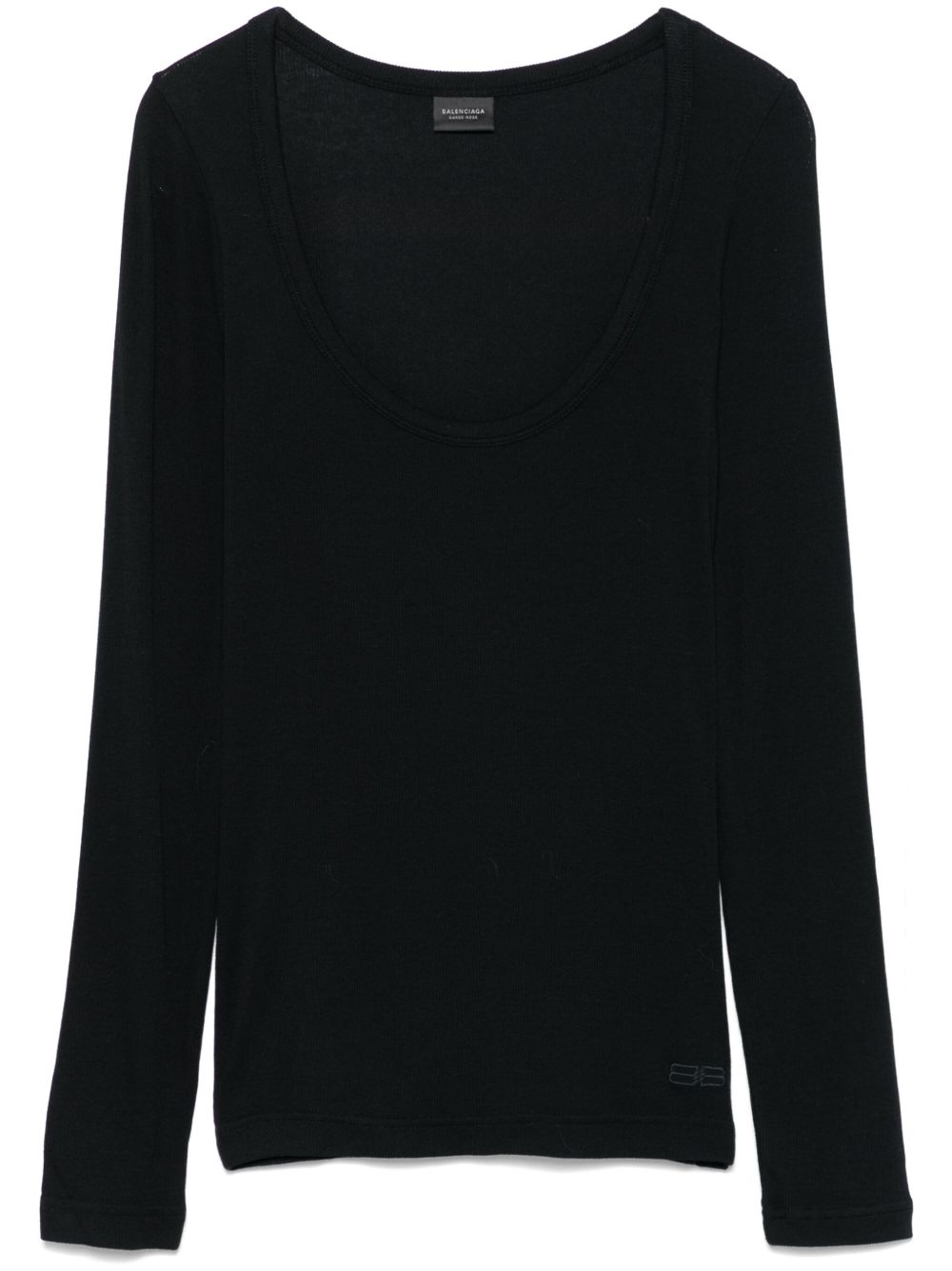 Balenciaga Bb Garderobe Décolleté T恤 - 黑色