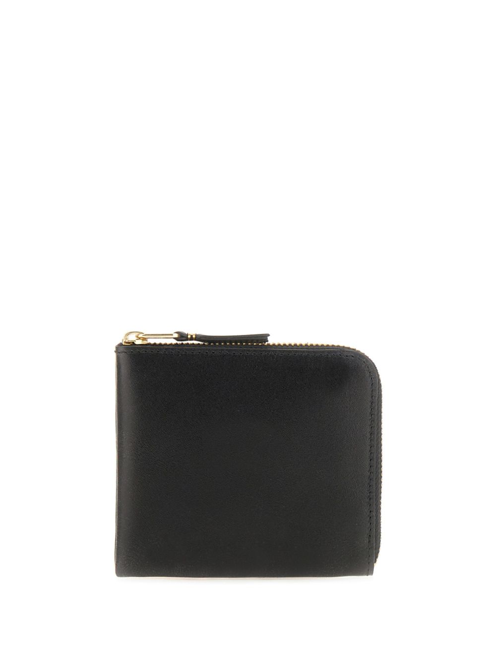 Comme Des Garçons Wallet 环绕式拉链小牛皮钱包 - 黑色