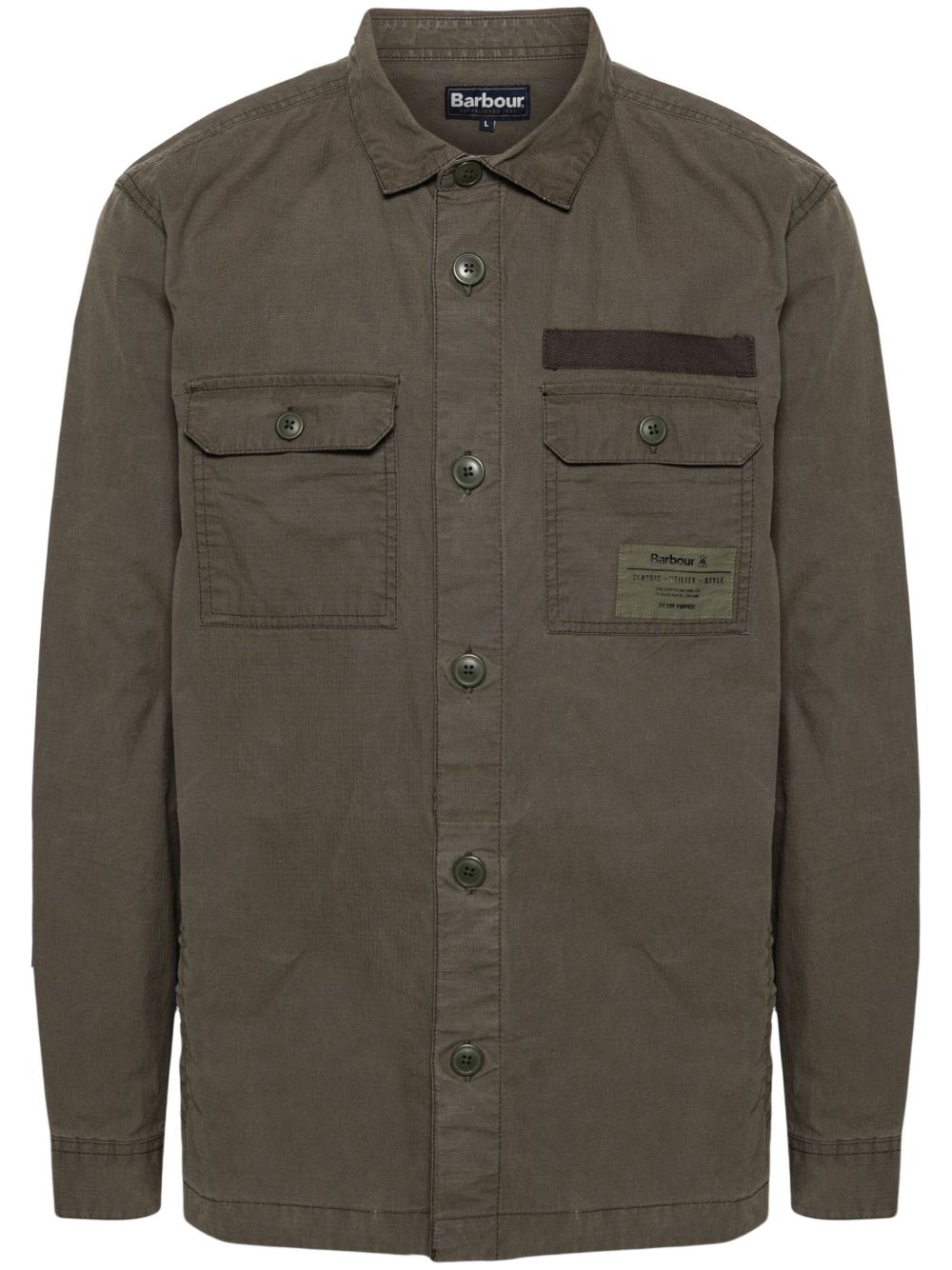 Barbour Bidlam 防撕裂方格布衬衫 - 绿色