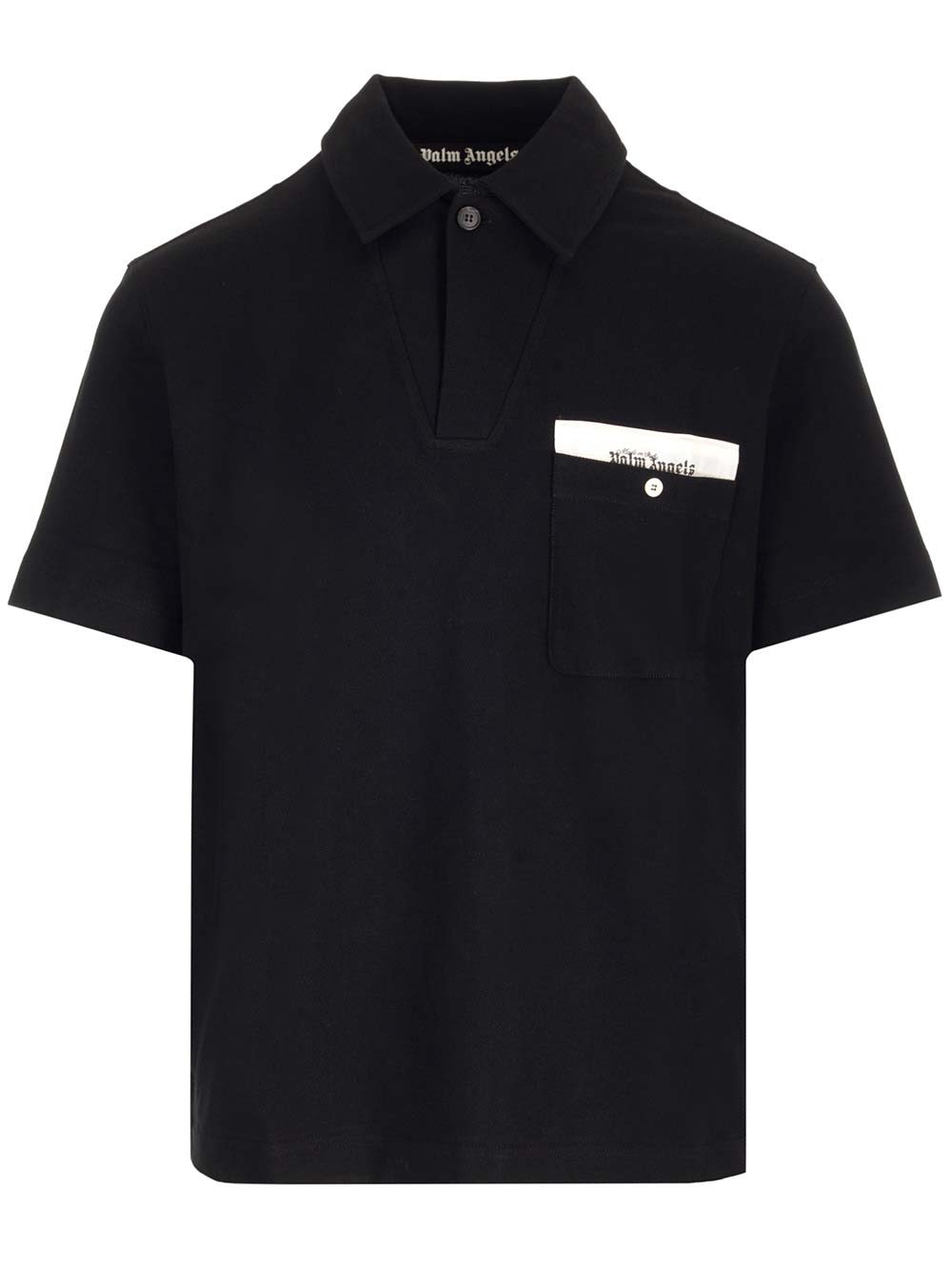 Palm Angels 织带口袋Polo衫