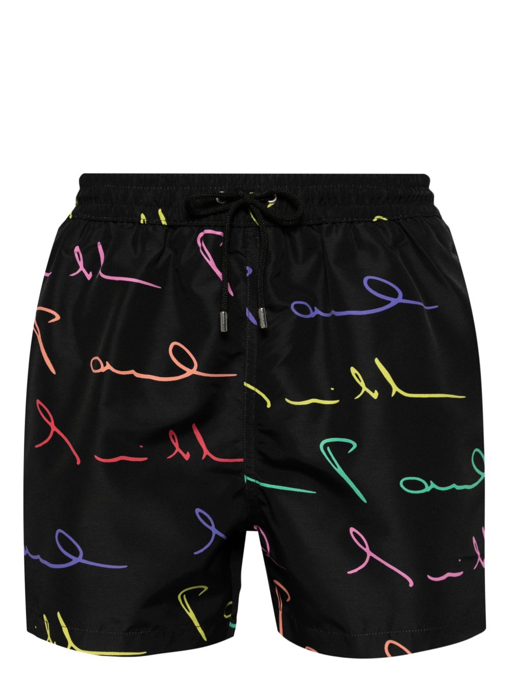 Paul Smith Handwritten Logo 泳裤 - 黑色