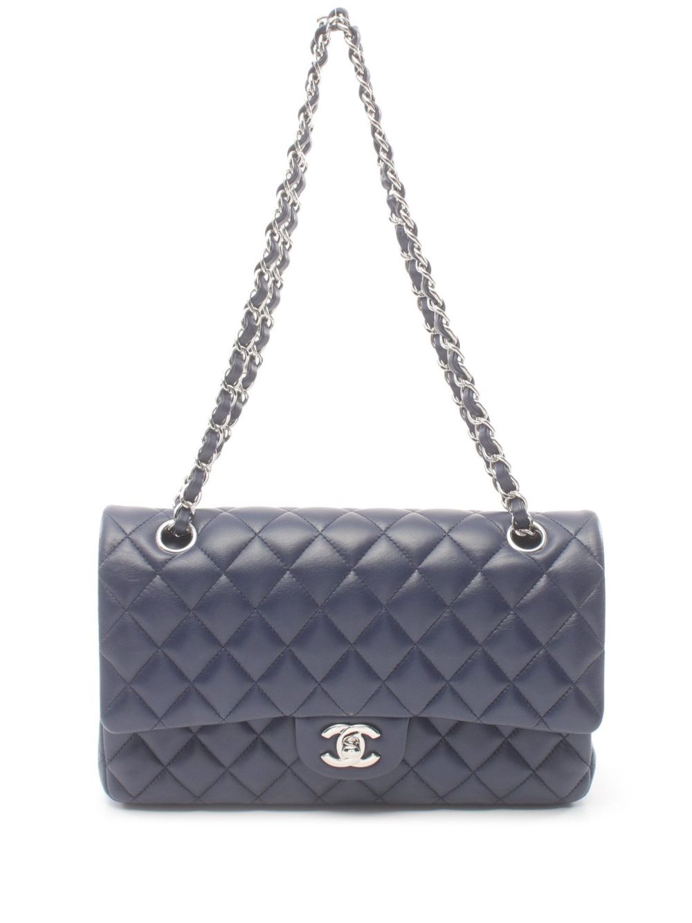 CHANEL Pre-Owned Double Flap 单肩包（2016-2017年典藏款） - 蓝色