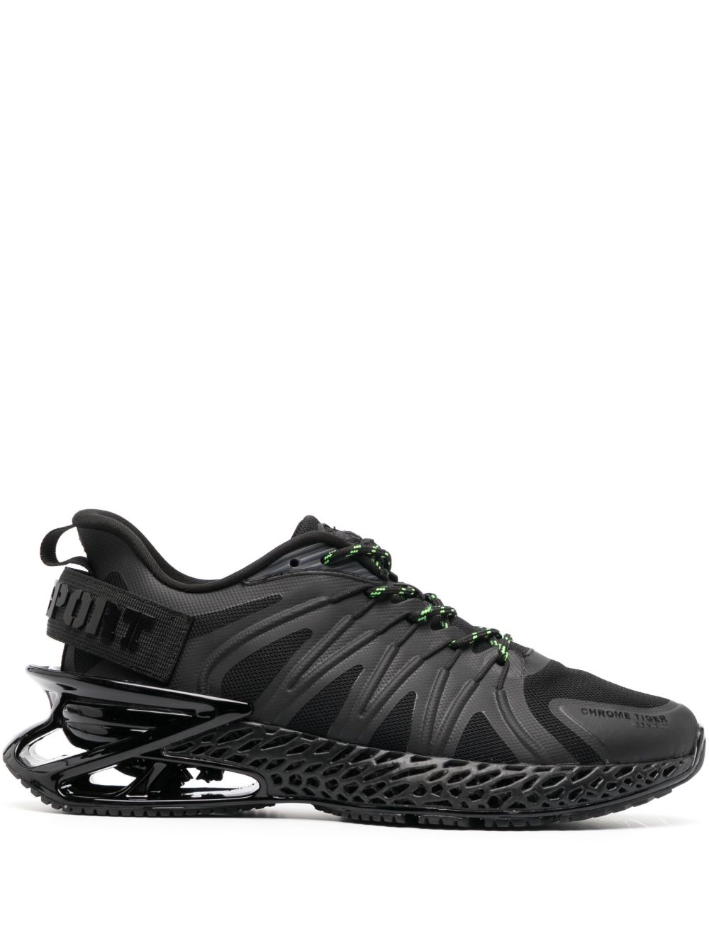 Plein Sport Chrome Tiger Gen.X 运动鞋 - 黑色