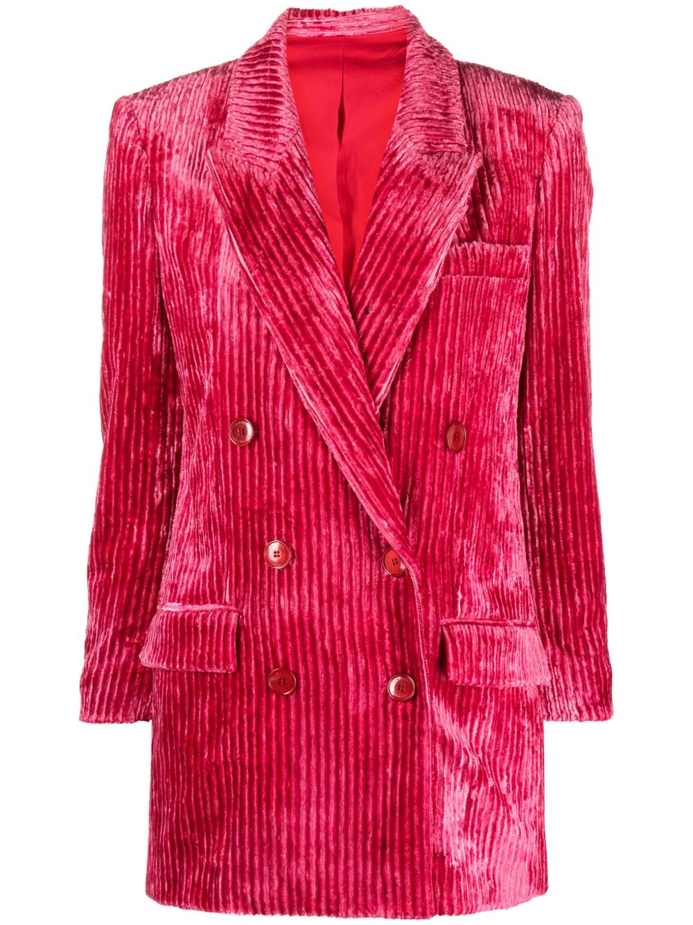 ISABEL MARANT Dita 双排扣西装夹克 - 粉色