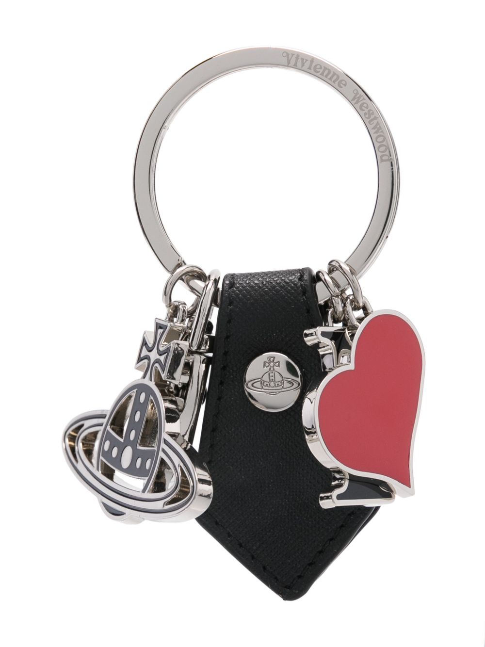 Vivienne Westwood I Love Orb 吊饰钥匙扣 - 银色