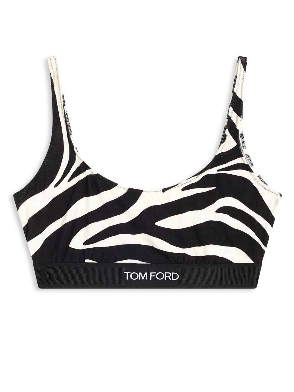 TOM FORD 斑马纹文胸 - 黑色