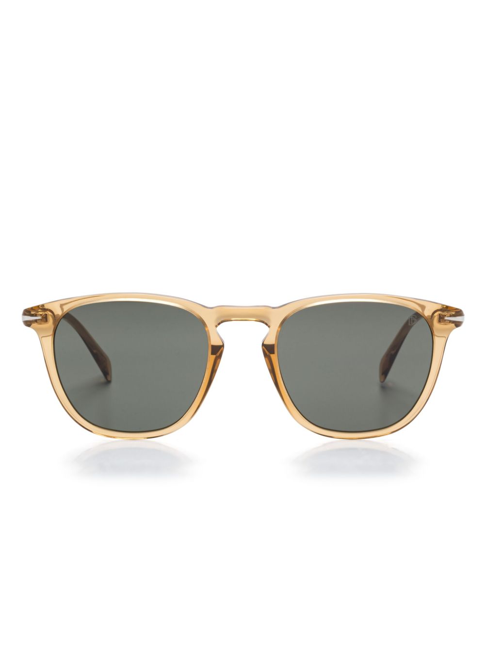 Eyewear by David Beckham 广角大圆框太阳眼镜 - 褐色