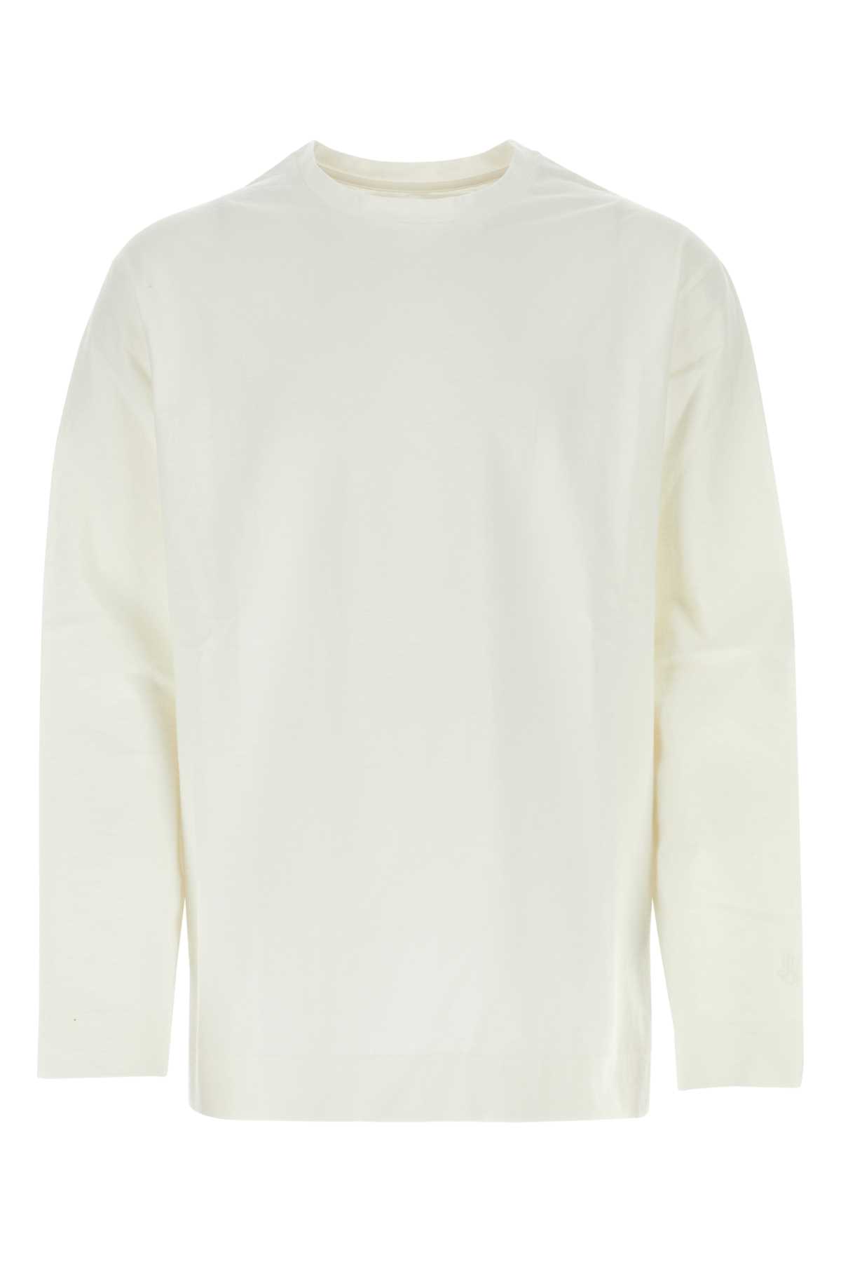 Jil Sander White Stretch Cotton Oversize T-shirt