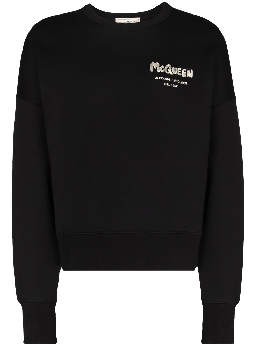 Alexander McQueen 亚历山大·麦昆 涂鸦印花卫衣 - 黑色
