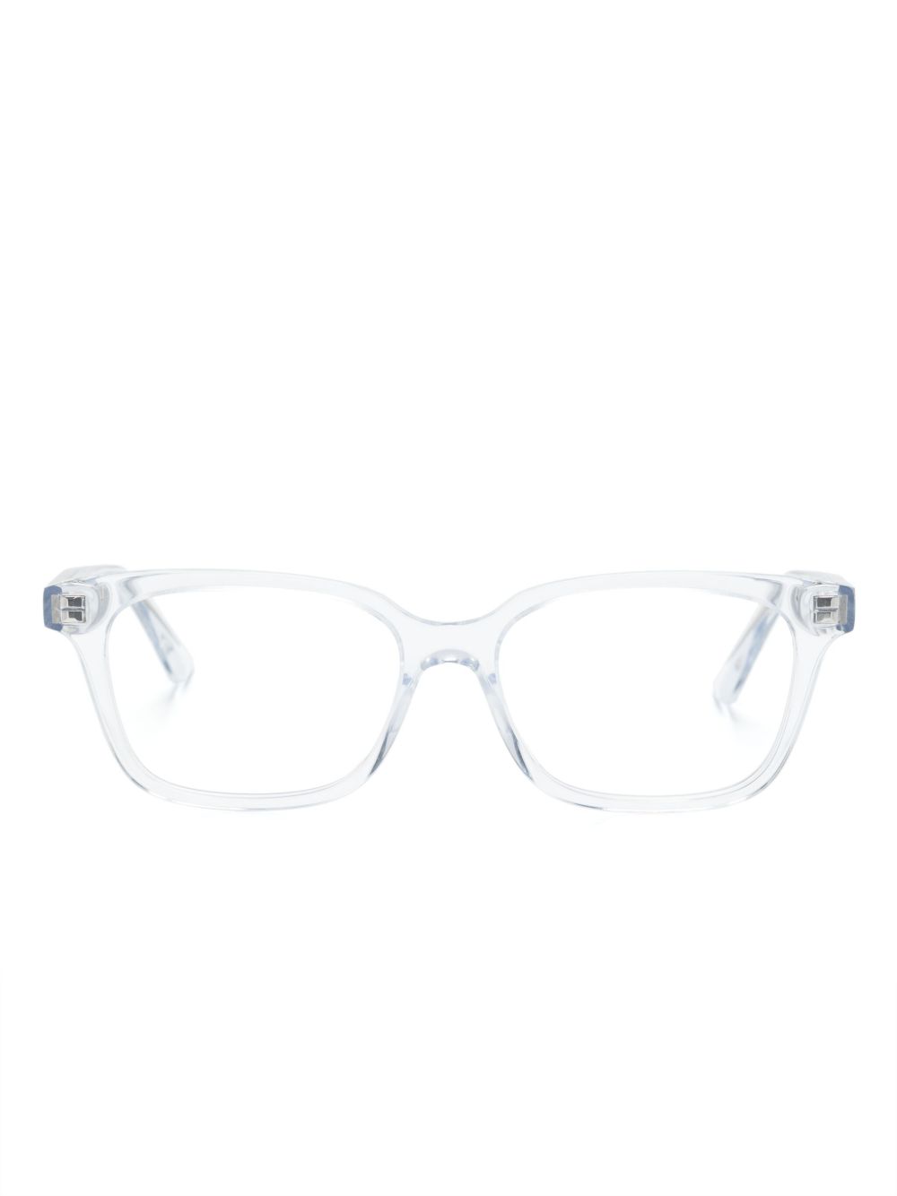 Alexander McQueen Eyewear 长方形镜框眼镜 - 白色