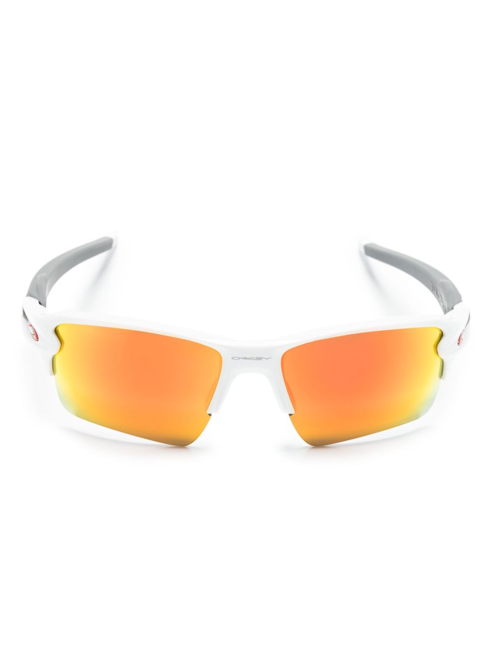 Oakley Flak 2.0 长方形镜框太阳眼镜 - 白色