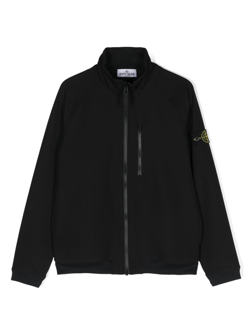 Stone Island Junior 60444 Compass 拉链夹克 - 黑色