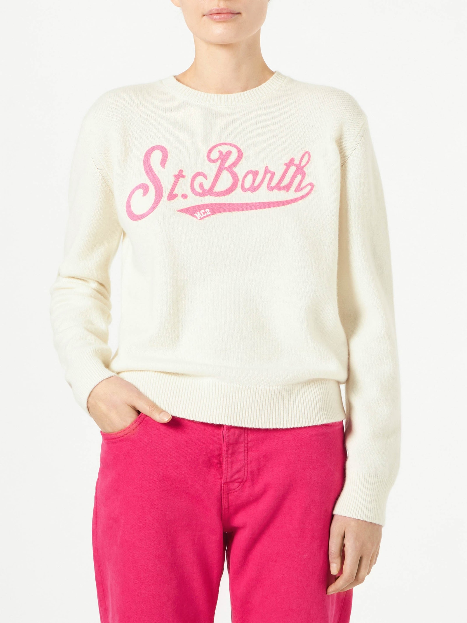MC2 Saint Barth女士毛巾布logo毛衣