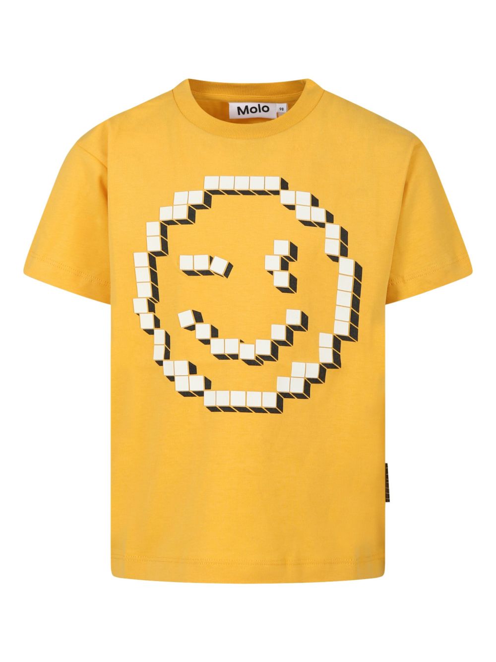 Molo Riley Smile Pixel T恤 - 黄色