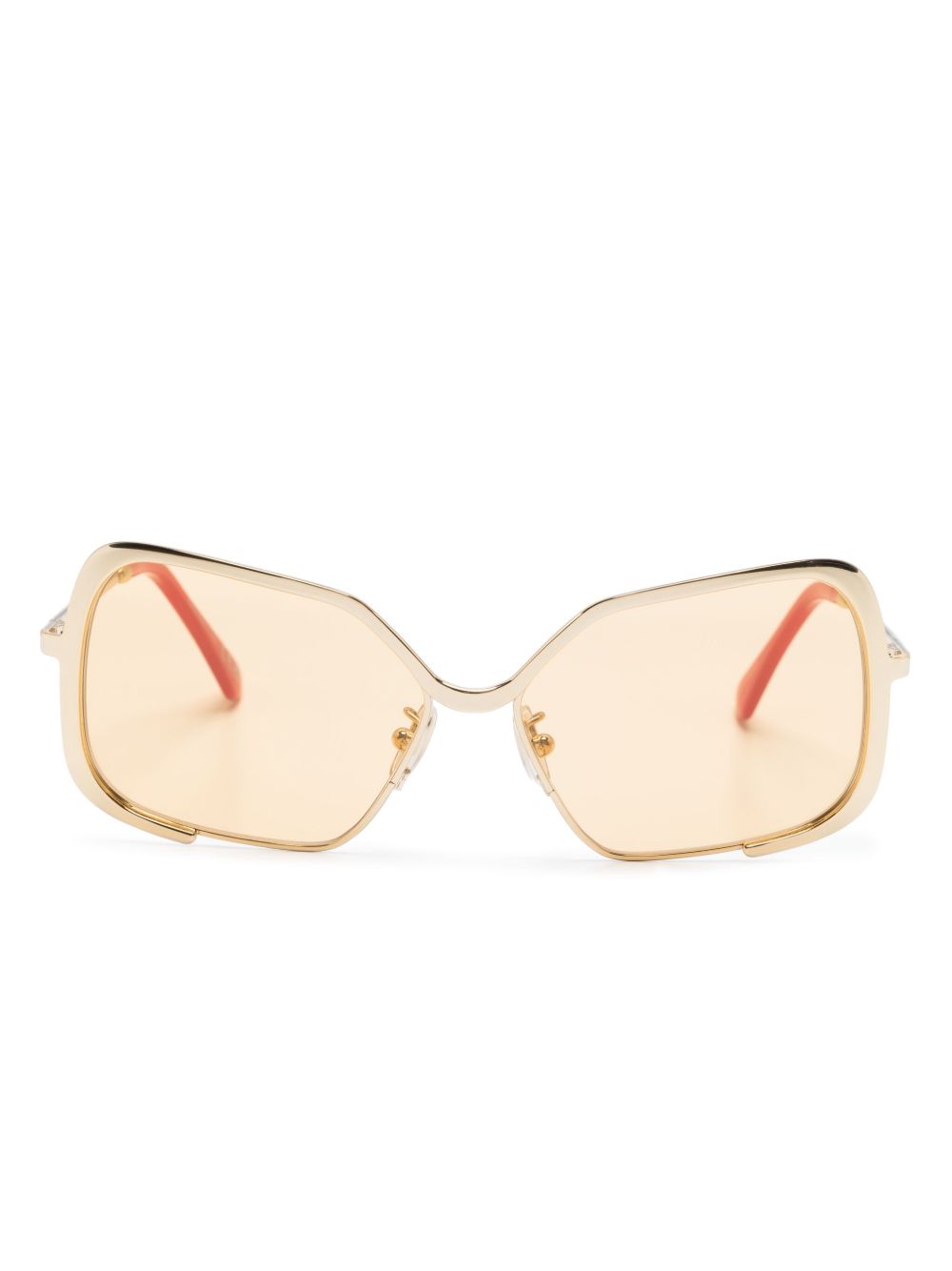 Marni Eyewear Unila 方框太阳眼镜 - 金色