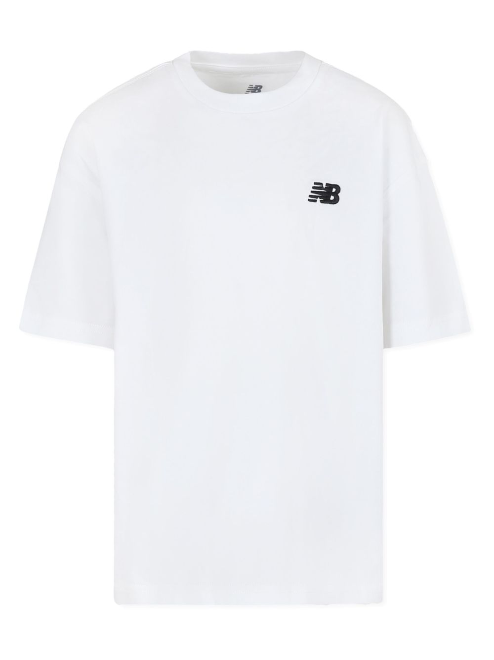 New Balance Kids logo刺绣T恤 - 白色
