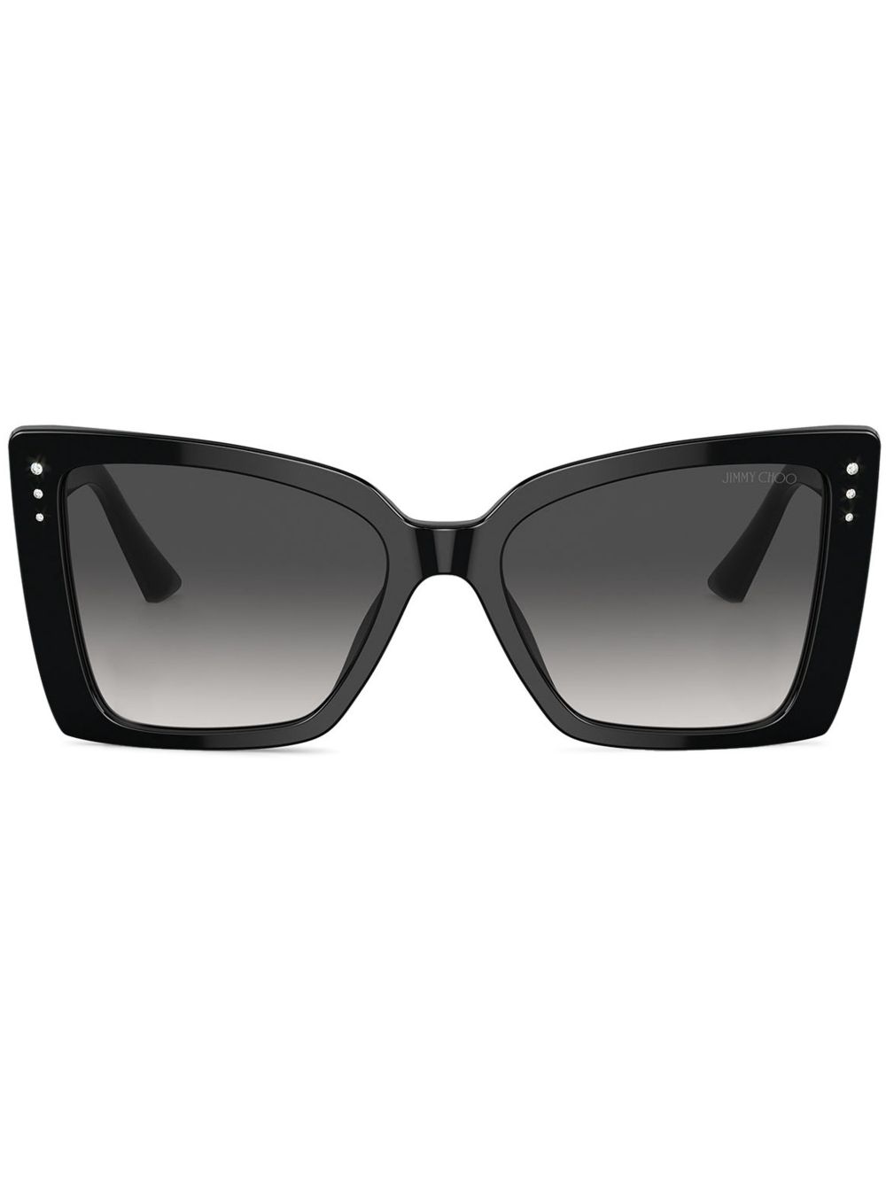 Jimmy Choo Eyewear 方框太阳眼镜 - 黑色