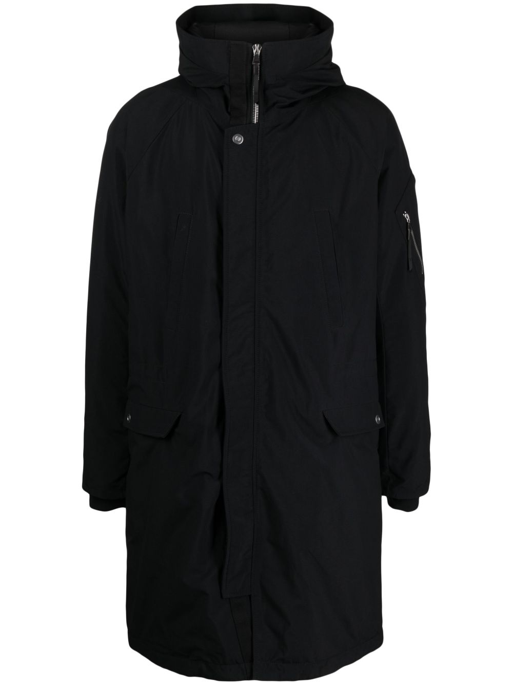 11 By Boris Bidjan Saberi J4 连帽防风夹克 - 黑色