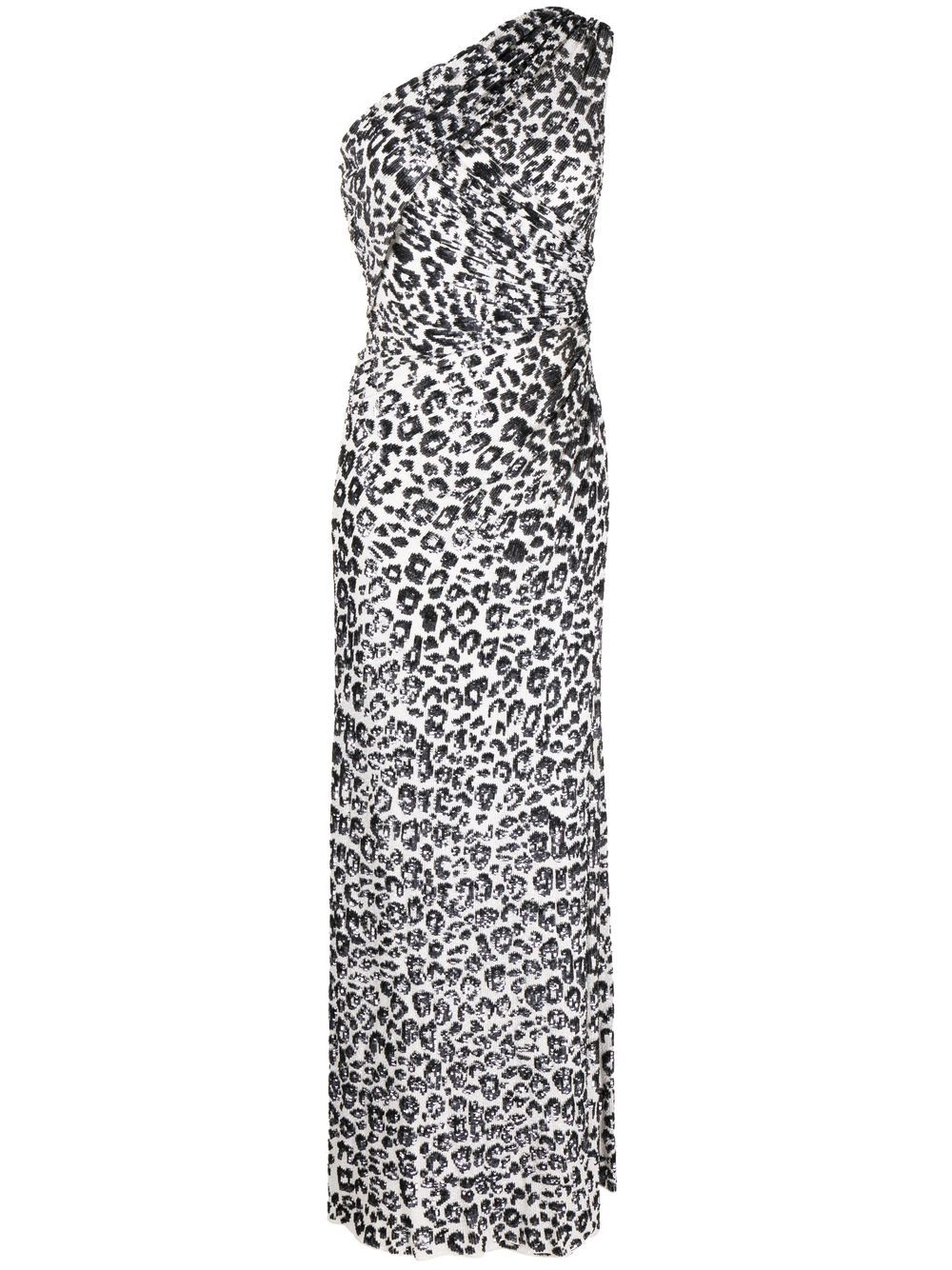 Jenny Packham Mara 单肩礼服 - 白色