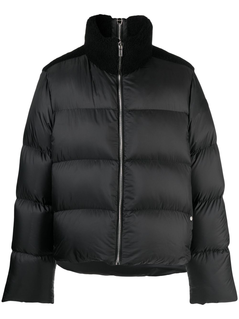Moncler + Rick Owens Cyclopic 皮毛一体填充夹克 - 黑色