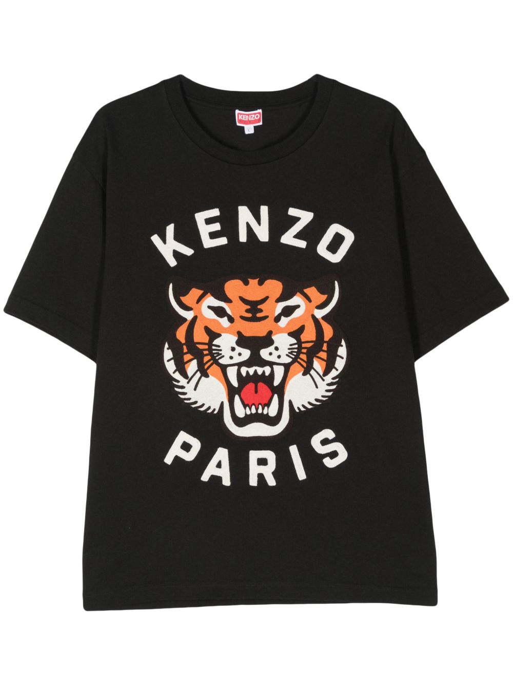 Kenzo 老虎图案T恤 - 黑色