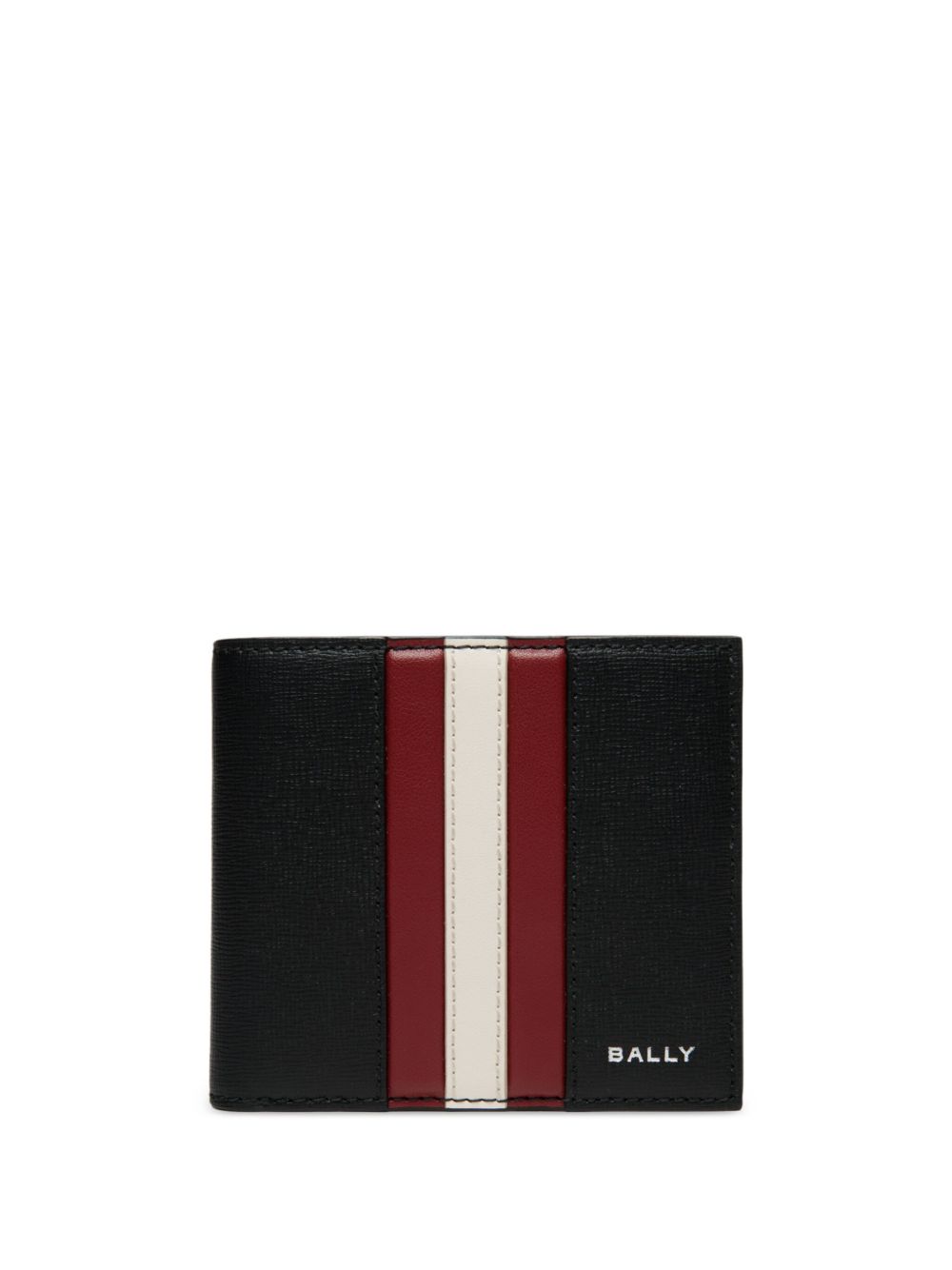 Bally 缎带对折钱包 - 黑色