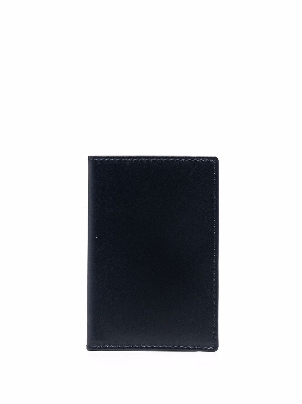 Comme Des Garçons Wallet logo标记对折钱包 - 蓝色