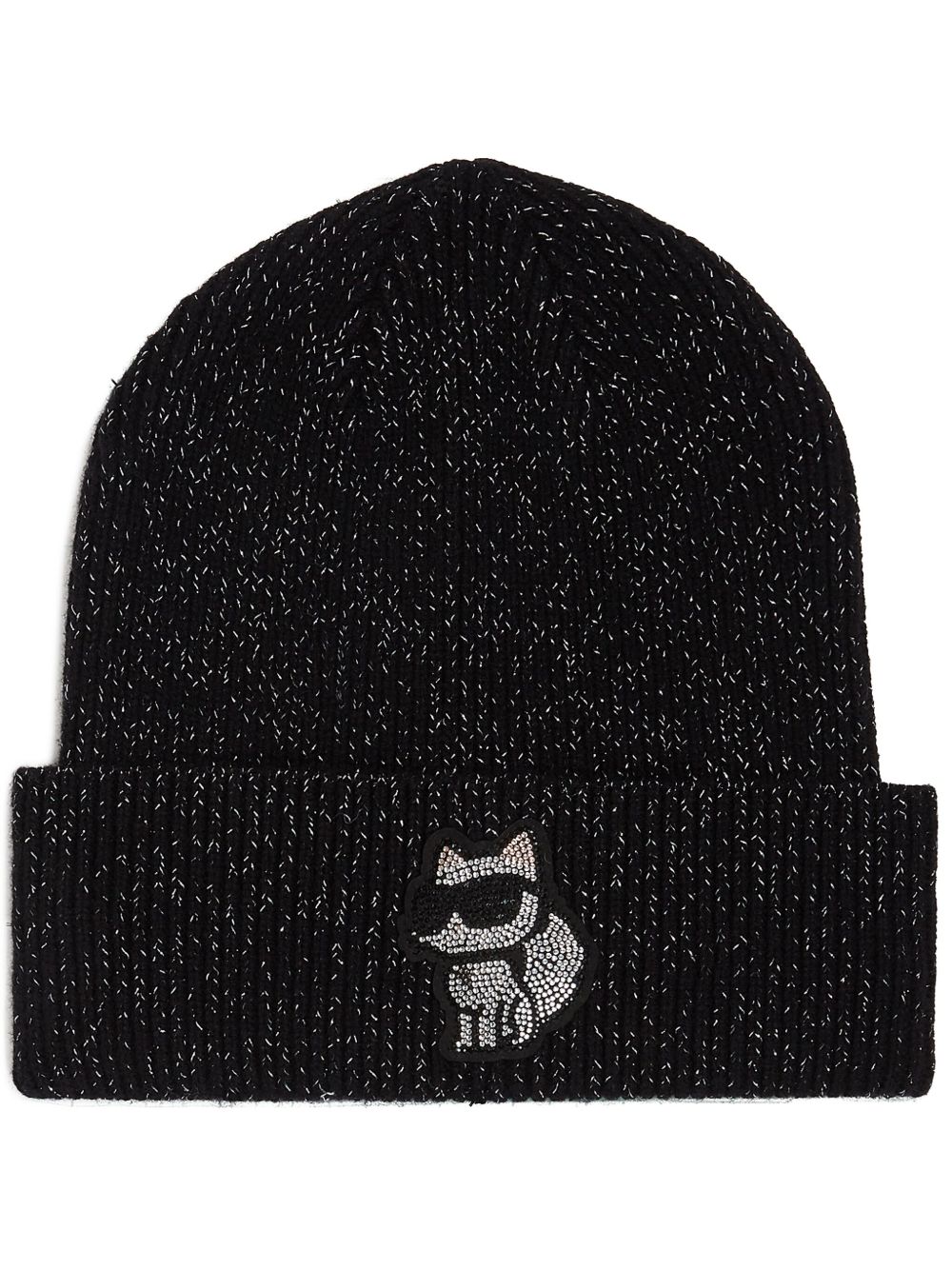 Karl Lagerfeld K/Ikonik Choupette 套头帽 - 黑色