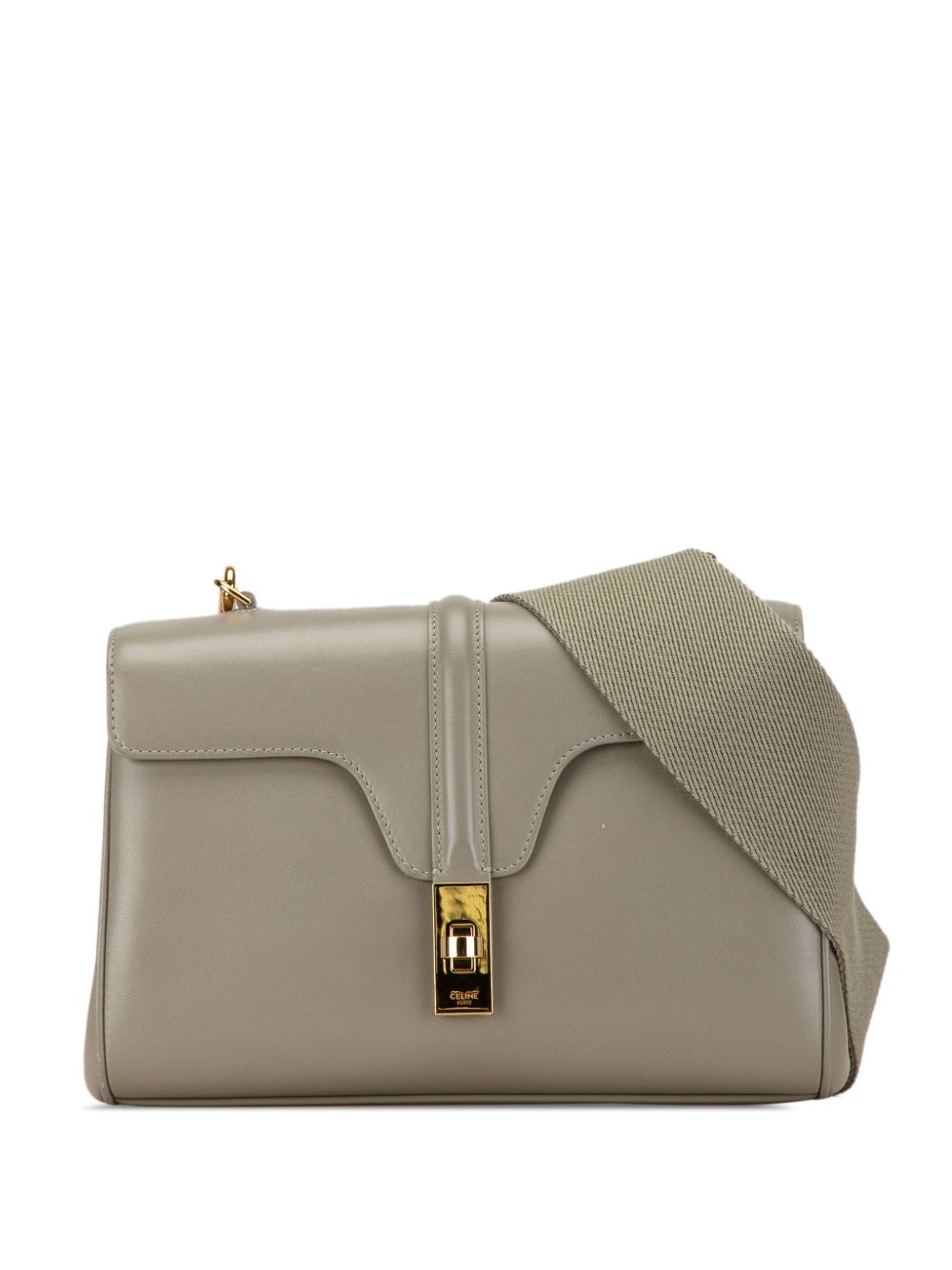 Céline Pre-Owned Teen Smooth Soft 16 小牛皮斜挎包（2021年典藏款） - 绿色