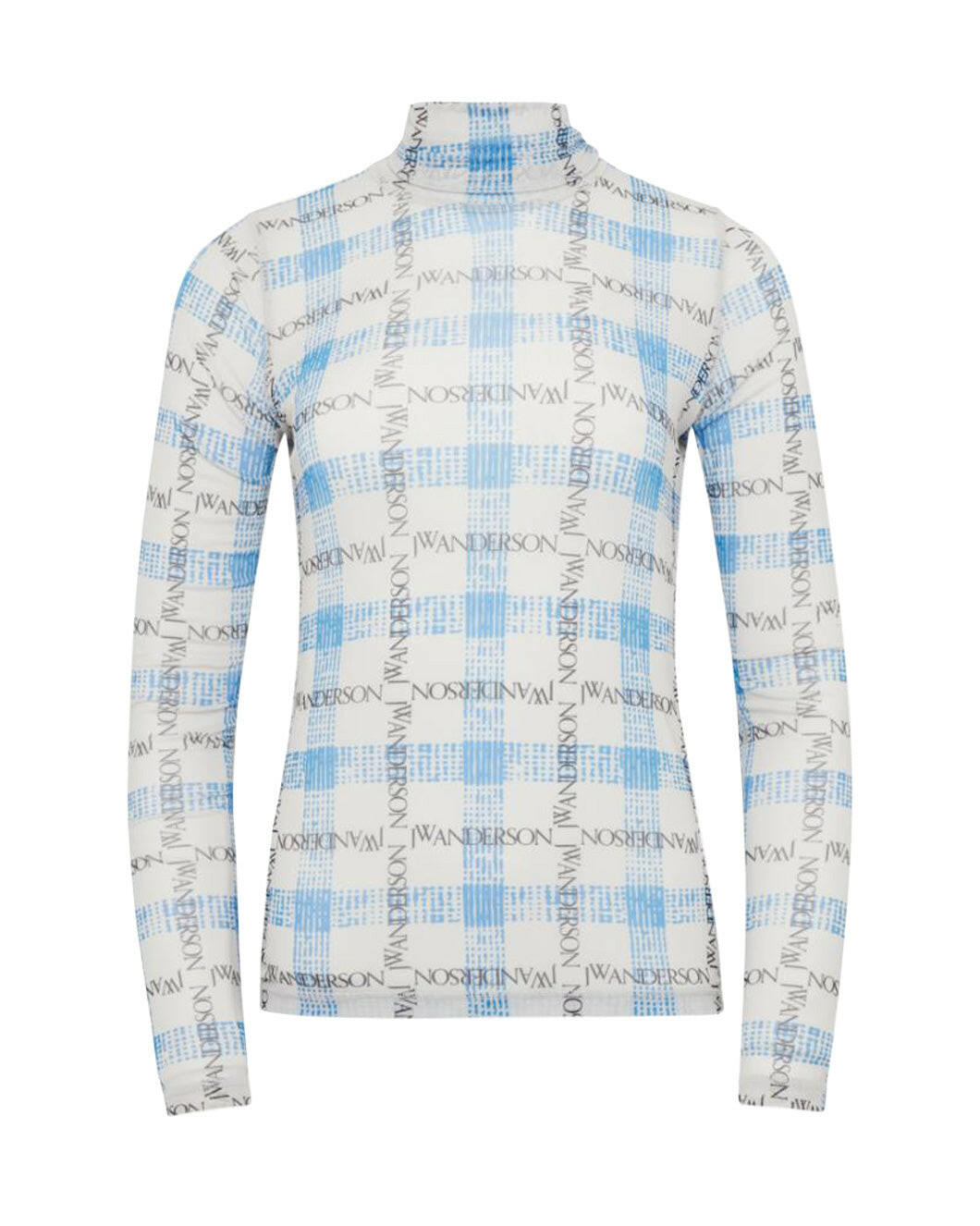 Sheer Long Sleeve Turtleneck Top