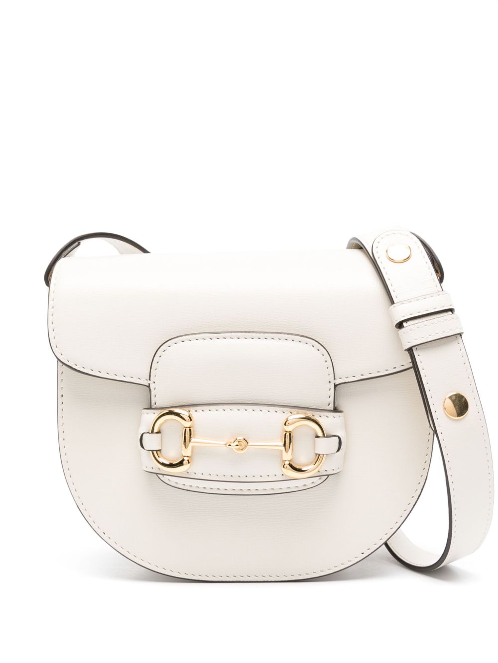Gucci Horsebit 1955 系列迷你单肩包 - 白色