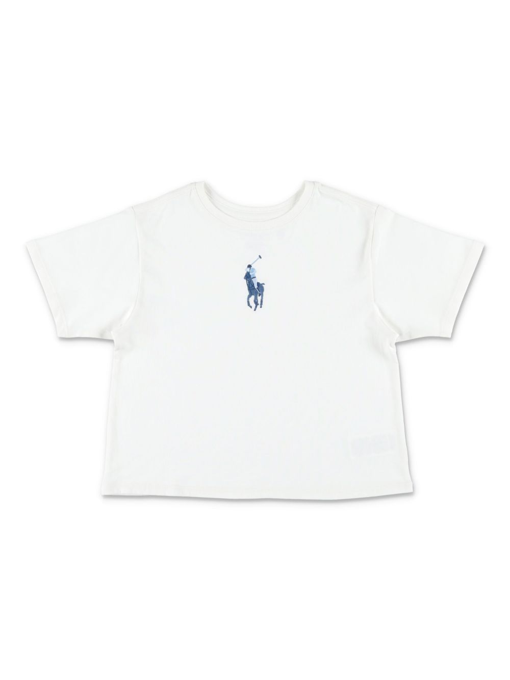 POLO RALPH LAUREN KIDS Polo Pony 棉短款T恤 - 白色
