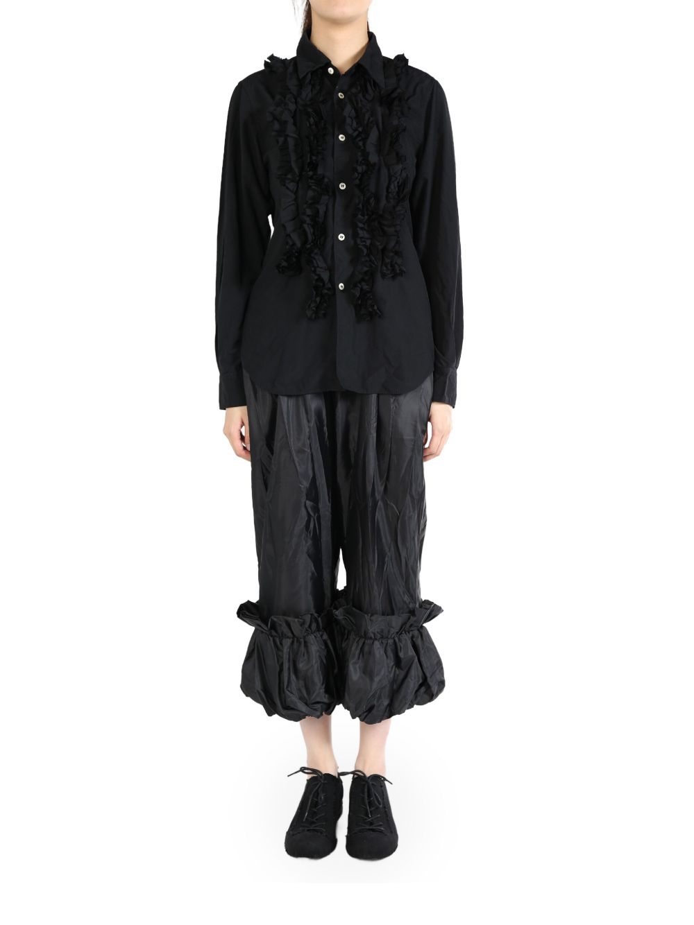 Comme Des Garçons Comme Des Garçons ruffled shirt - 黑色