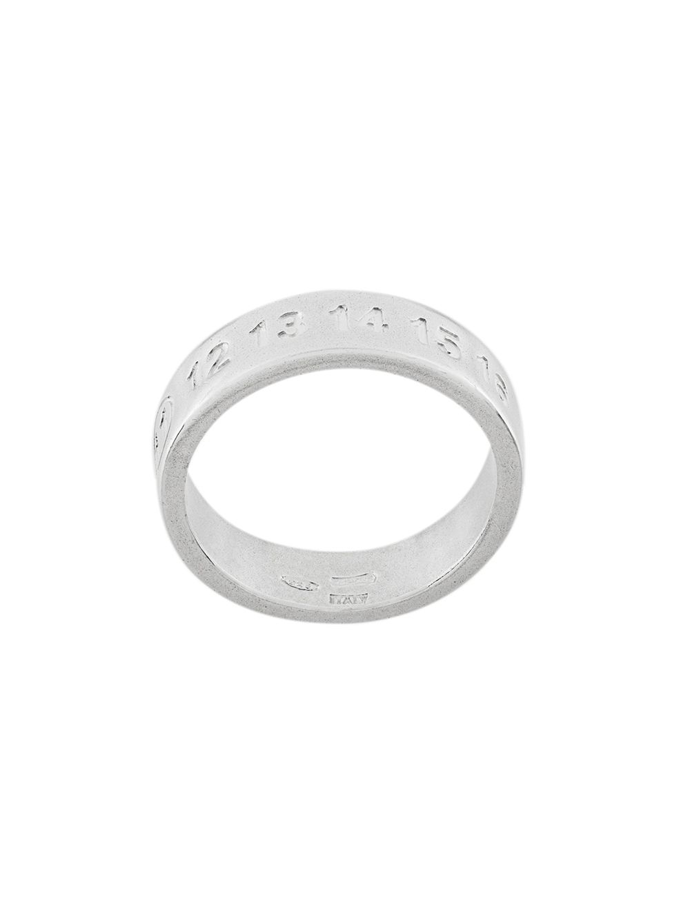Maison Margiela logo雕刻戒指 - 金属色