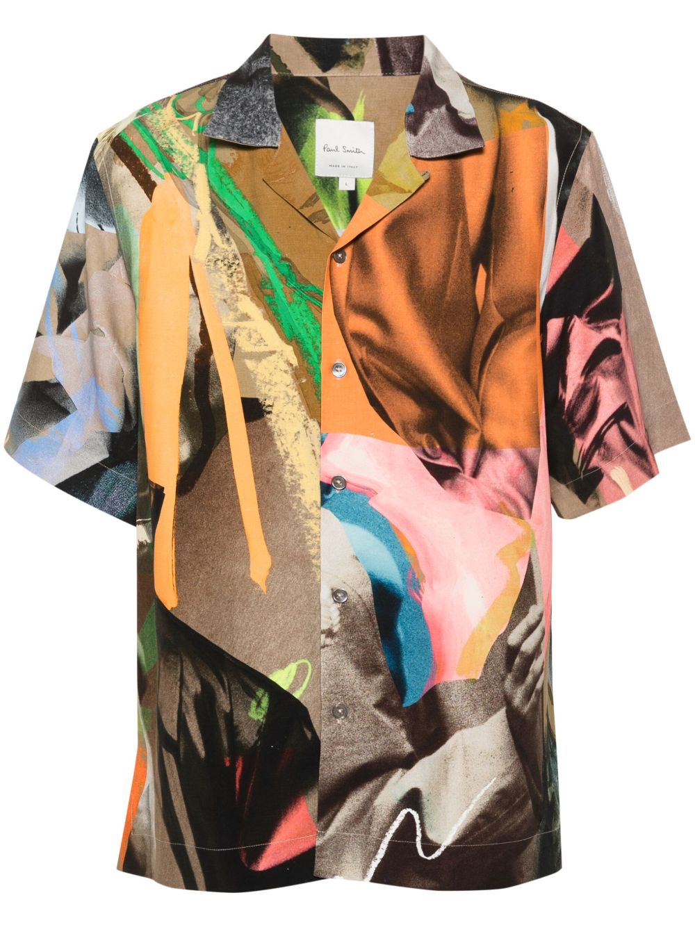 Paul Smith 抽象印花衬衫 - 中性色
