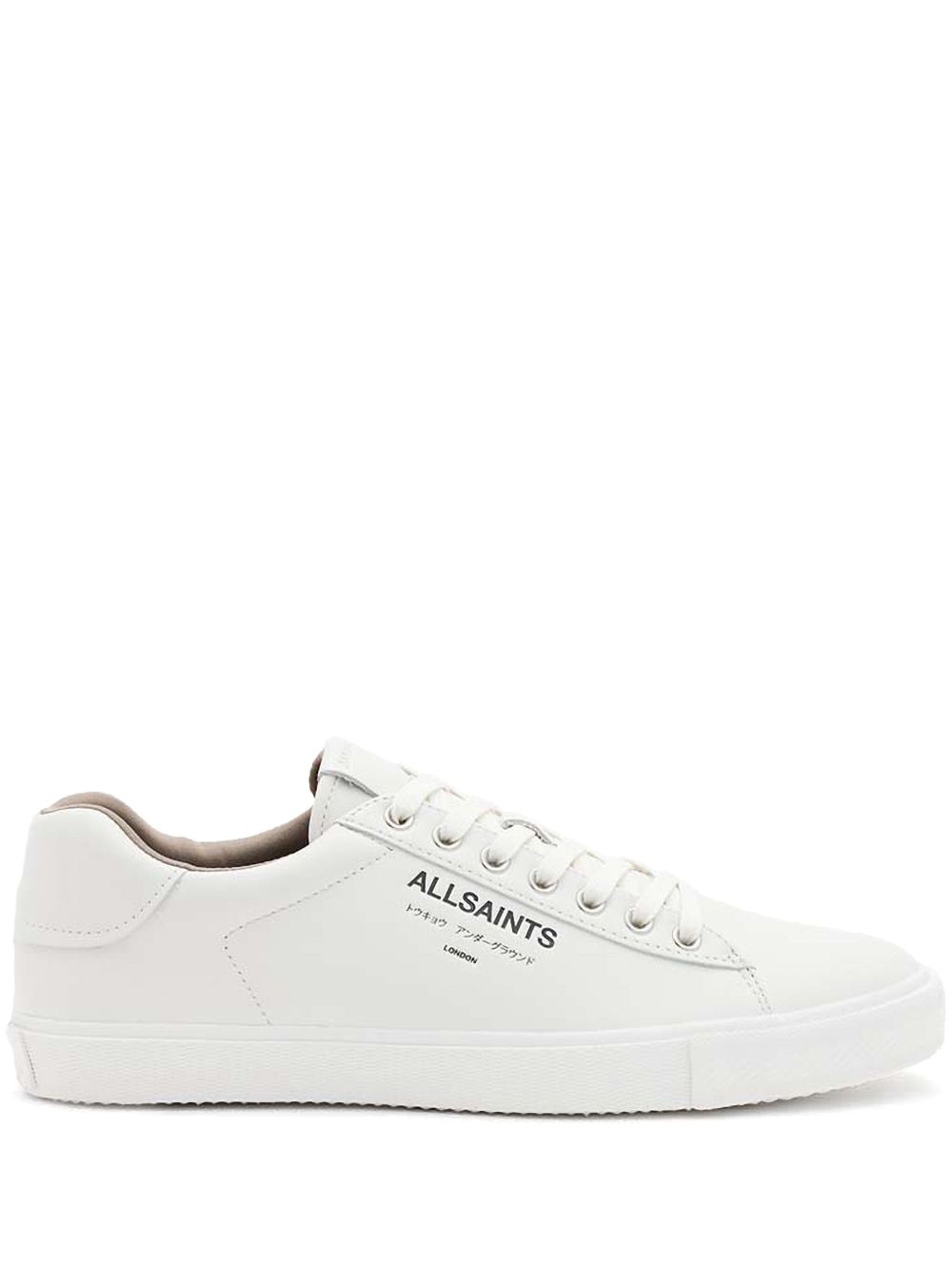 AllSaints Underground 皮质运动鞋 - 白色