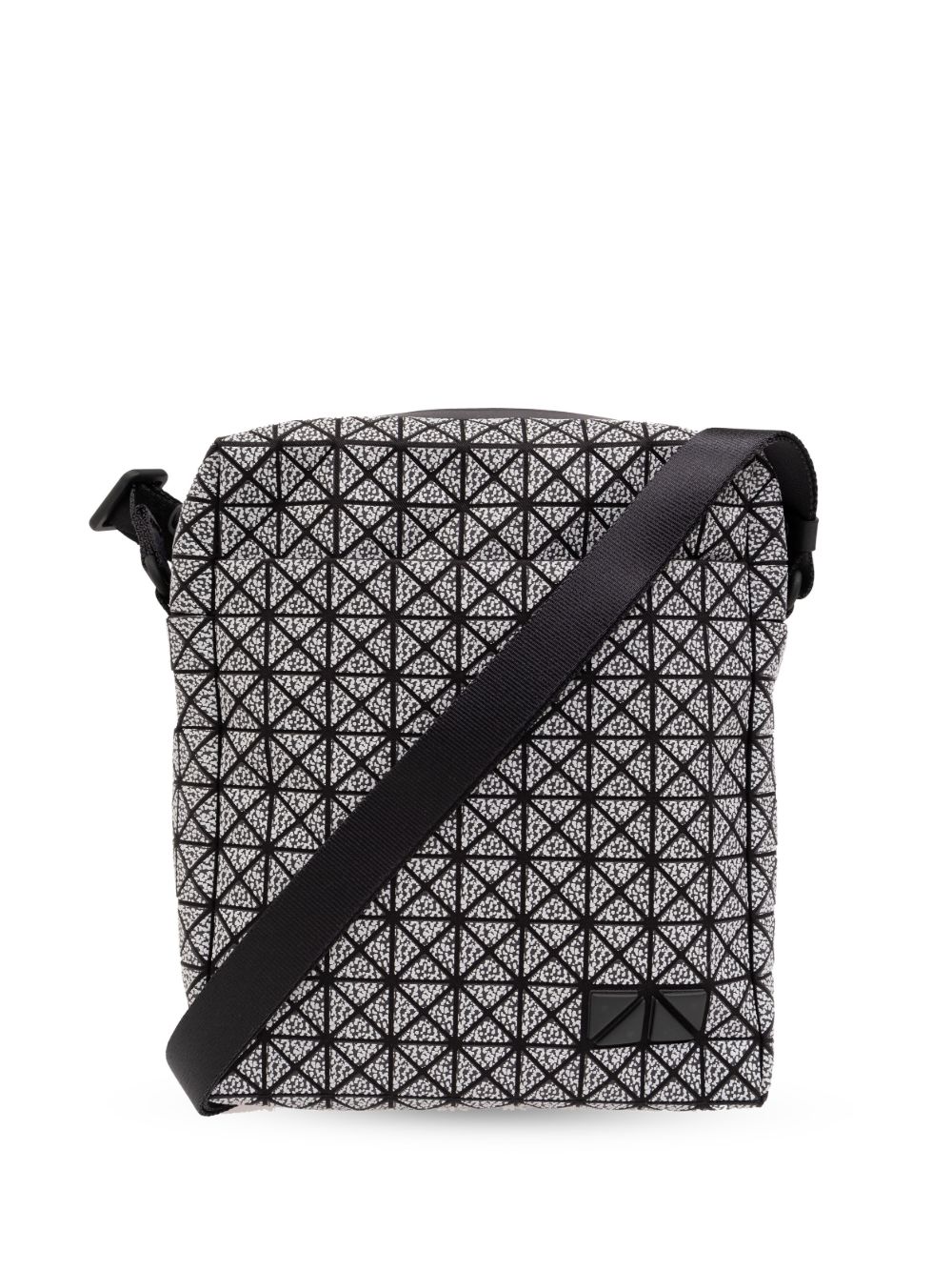 Bao Bao Issey Miyake 几何图案拼接斜挎包 - 灰色
