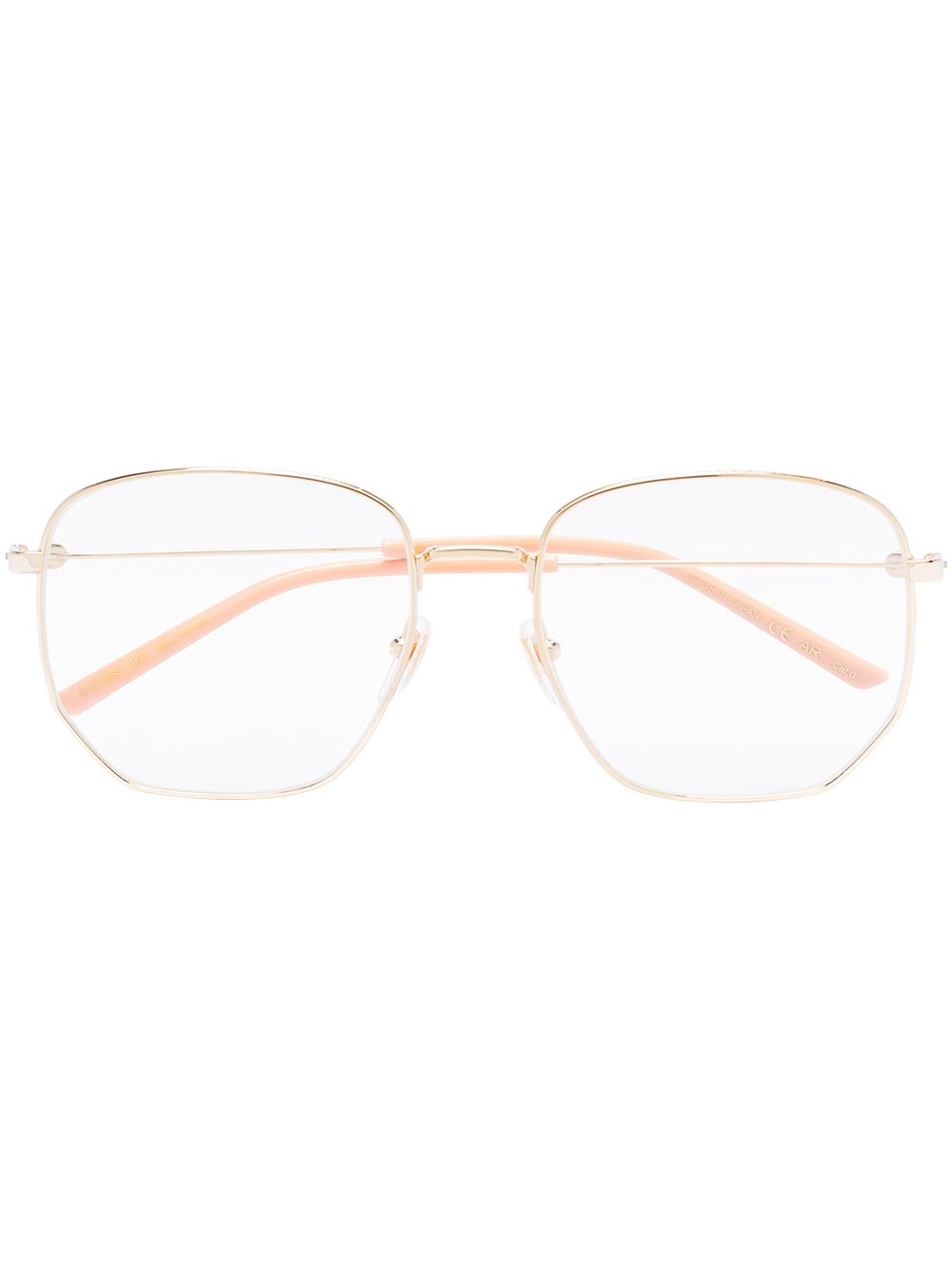 Gucci Eyewear 古驰 圆框光学眼镜 - 金色