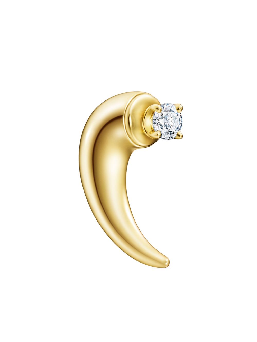 TASAKI 18K黄金 Collection Line Danger Horn 钻石耳环 - 金色