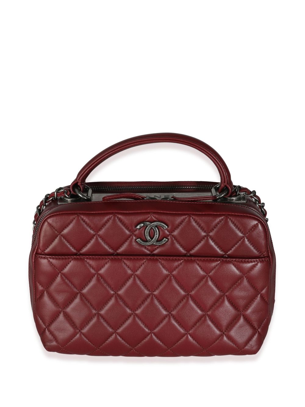 CHANEL Pre-Owned Trendy CC 中号双向保龄球包（2015-2016年典藏款） - 红色