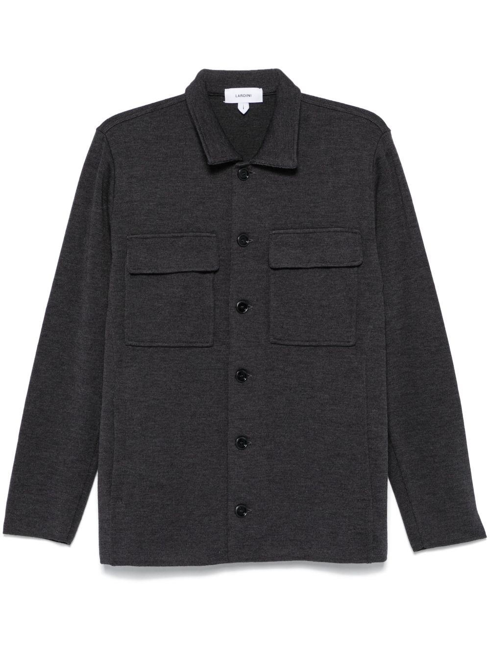 Lardini 初剪羊毛开衫 - 灰色