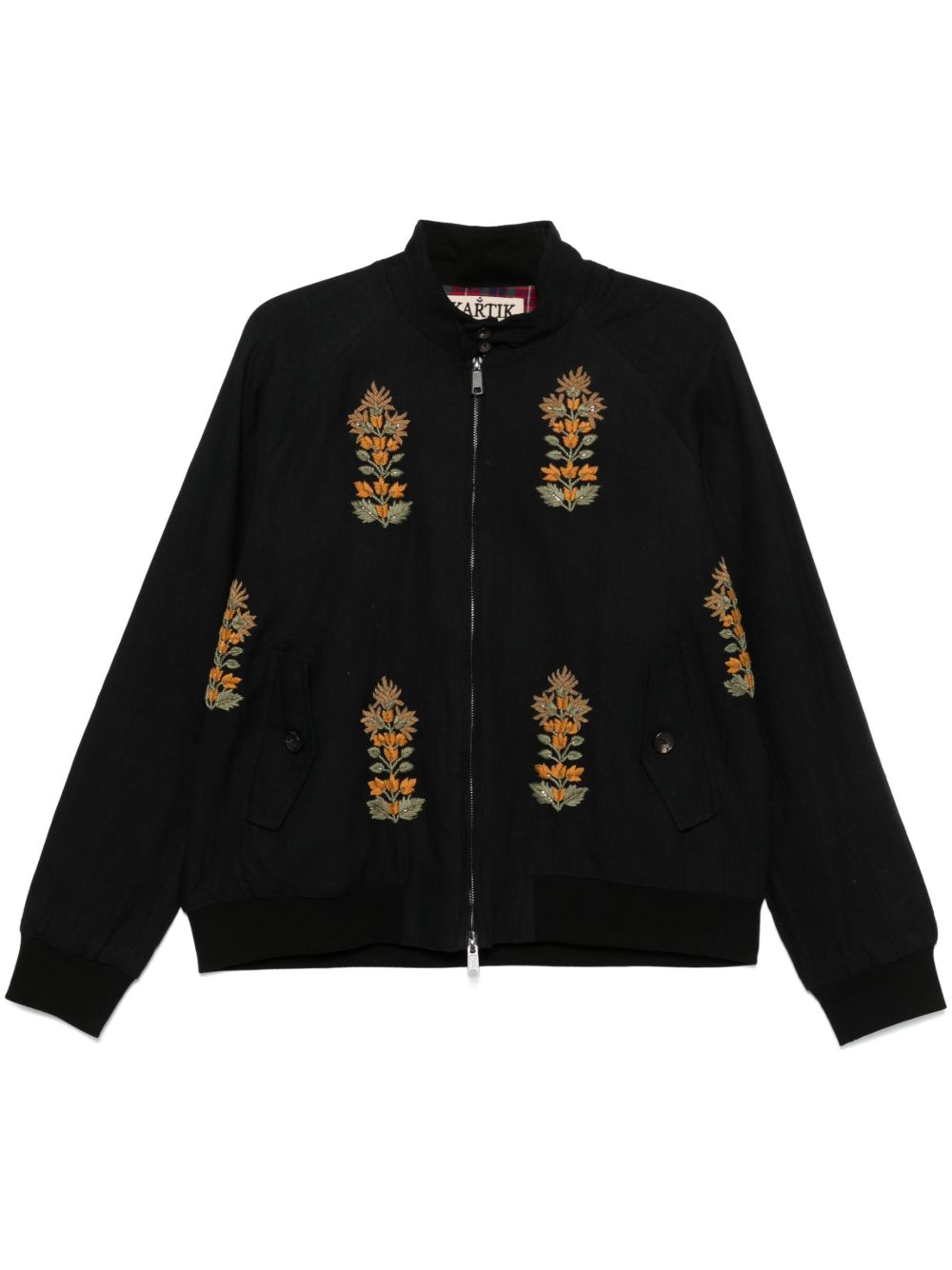 Kartik Research x Baracuta 手工刺绣夹克 - 黑色