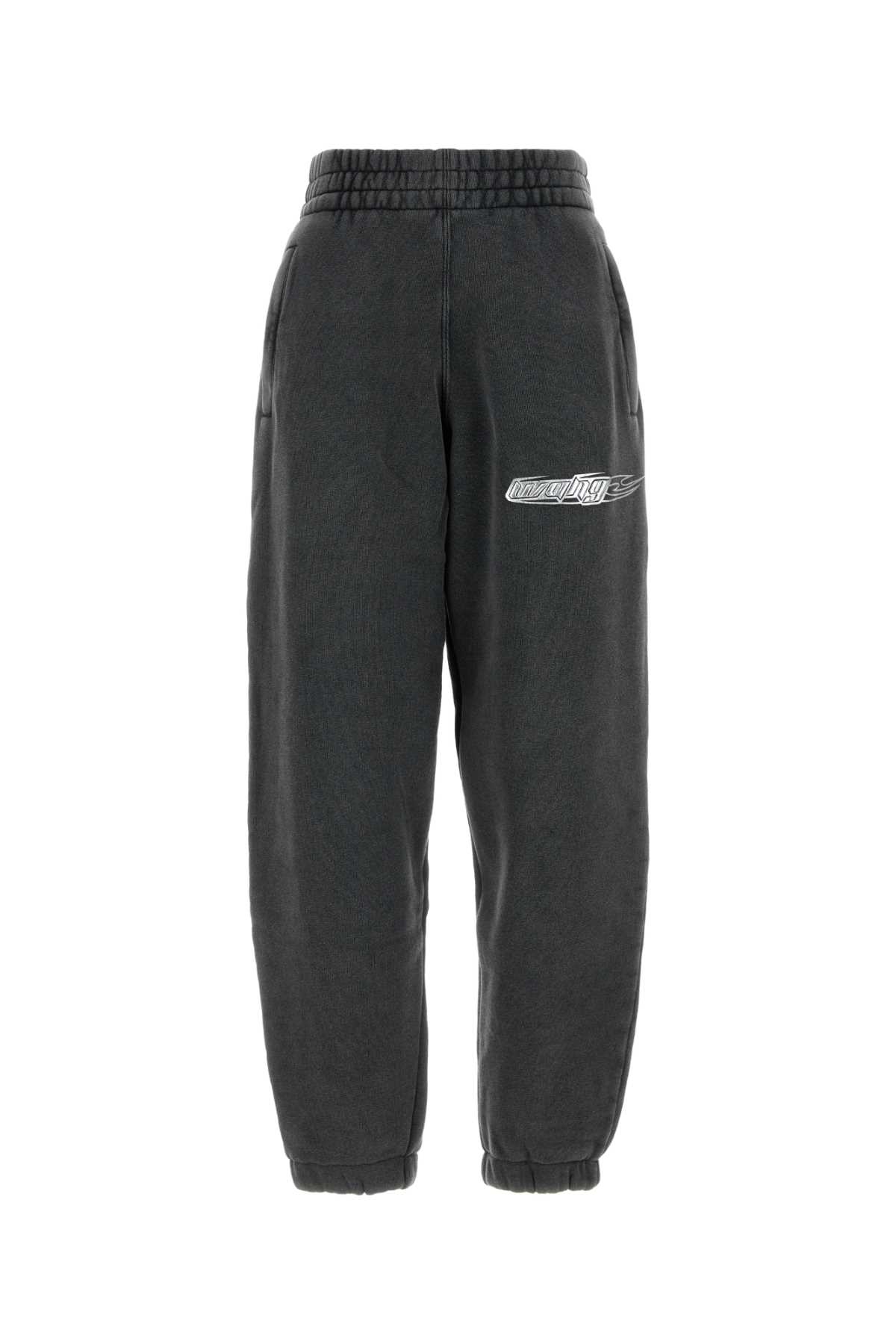 T by Alexander Wang 炭灰色棉质慢跑裤
