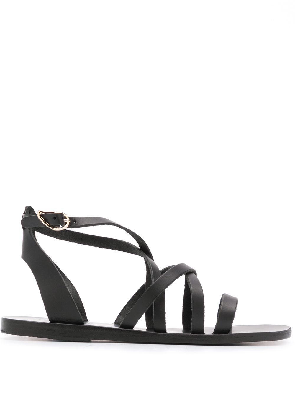 Ancient Greek Sandals Delia 多带设计凉鞋 - 黑色
