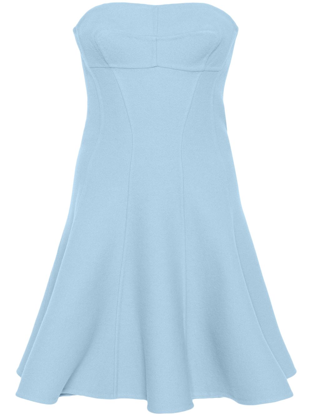 Ermanno Scervino 伞形迷你连衣裙 - 蓝色