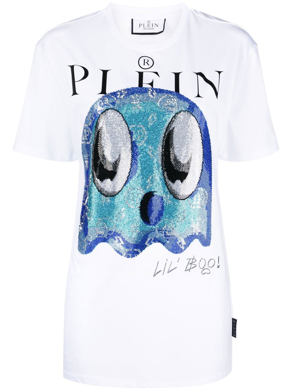 Philipp Plein 图案印花棉T恤 - 白色