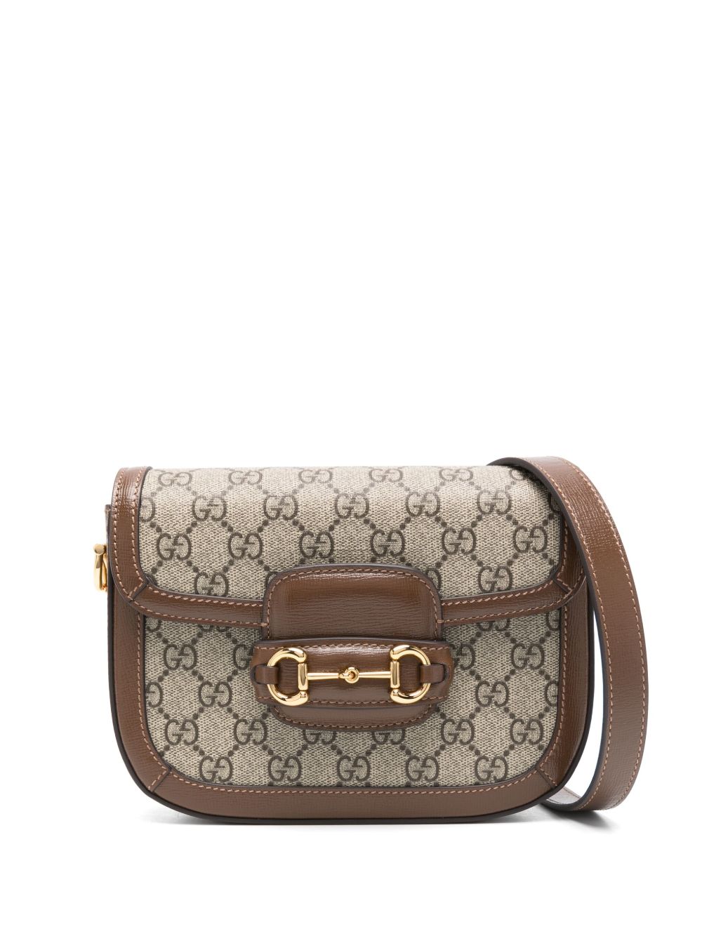 Gucci Pre-Owned Horsebit 1955 系列迷你单肩包（典藏款） - 褐色