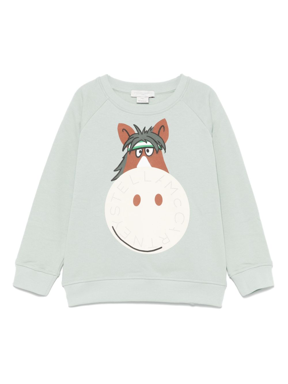 Stella McCartney Kids 骏马印花卫衣 - 绿色