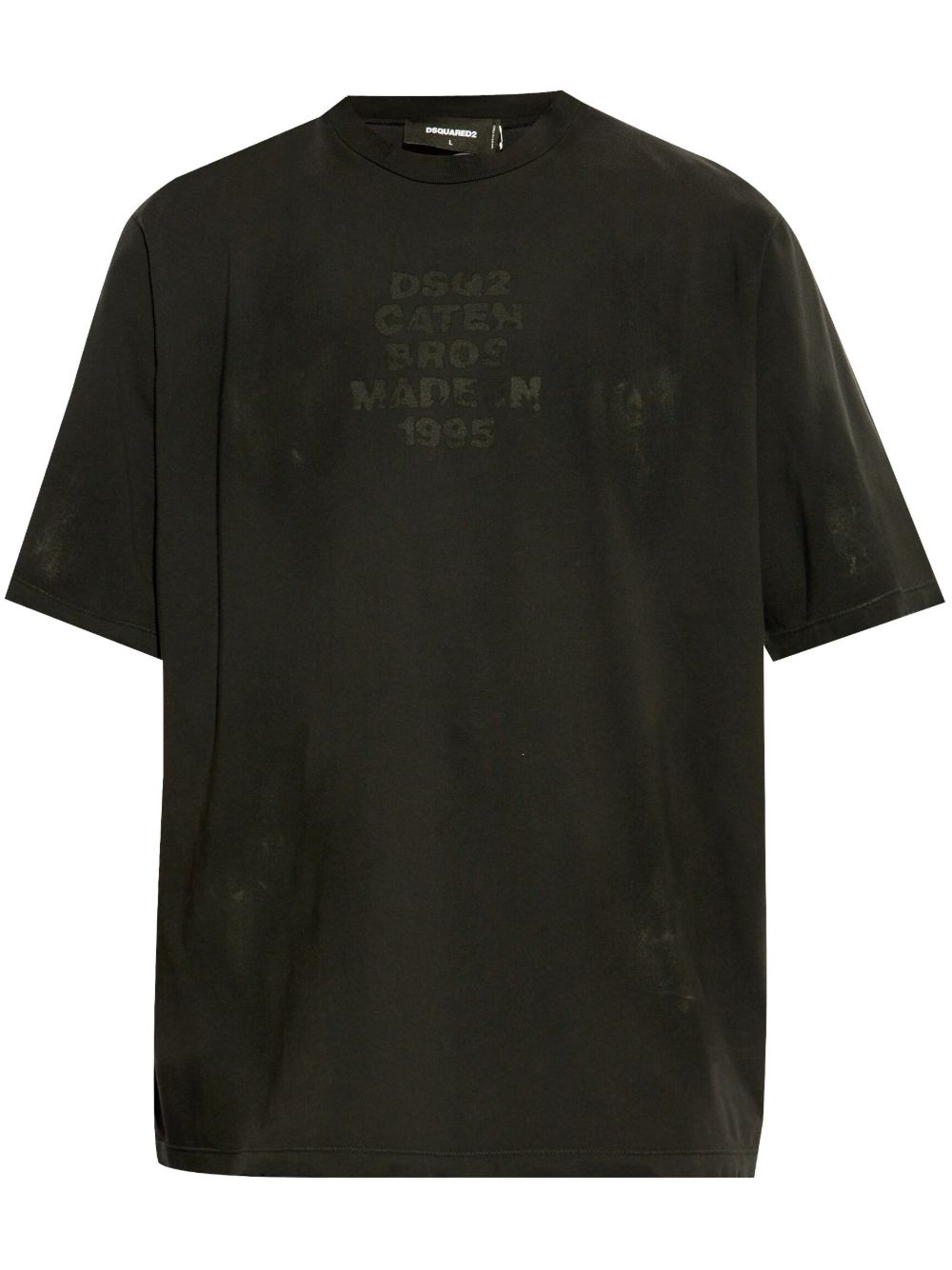 DSQUARED2 logo T恤 - 黑色